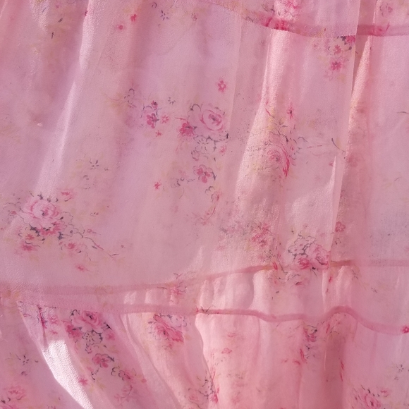 DOEN like vintage Pink Silk Sheer Dress - Picture 10 of 16